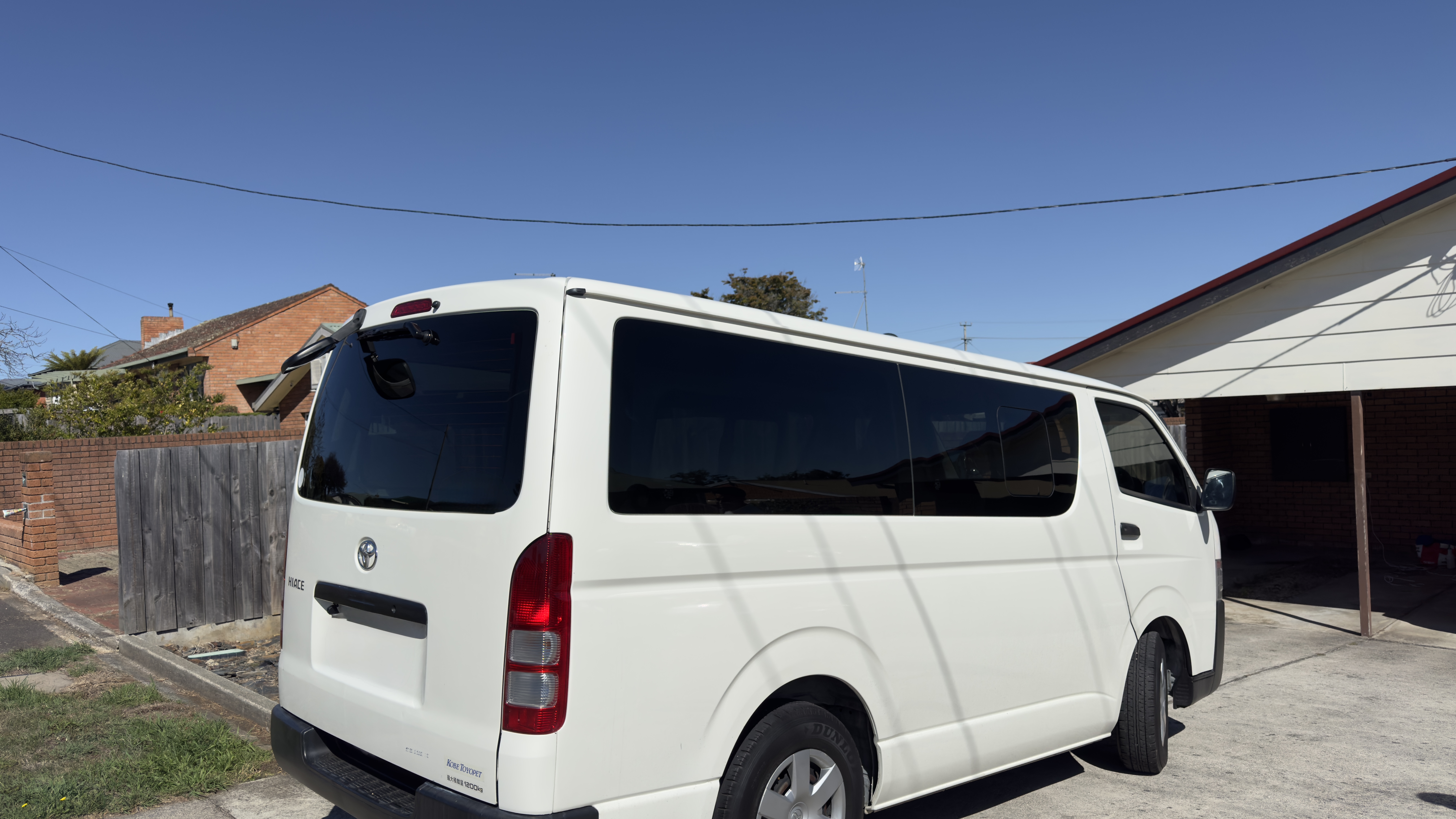 Window Tinting Launceston - Toyota Hiace